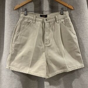 Route 66 Jean Shorts Women's 11/12 High Rise Mom Carpenter‎ Denim Tan